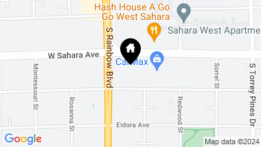 Map of West Sahara Avenue, Las Vegas NV, 89146