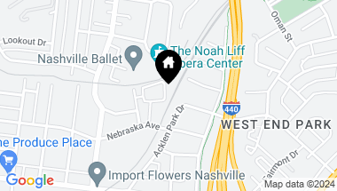 Map of 322 Sylvan Park Ln, Nashville TN, 37209