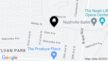 Map of 4006 Utah Ave, Nashville TN, 37209