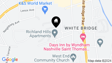 Map of 512 Bellmore Pl, Nashville TN, 37209