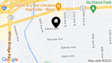 Map of 5301 Elkins Ave, Nashville TN, 37209