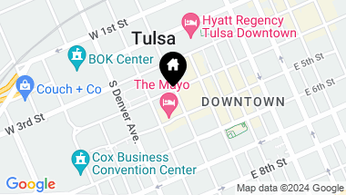 Map of 406 S Boulder Avenue, Tulsa OK, 74103