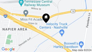 Map of 183 Little Green St, Nashville TN, 37210
