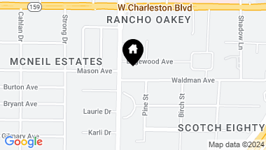 Map of 1245 South Rancho Drive, Las Vegas NV, 89102