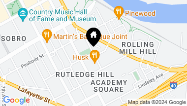 Map of 20 Rutledge St Unit: 211, Nashville TN, 37210