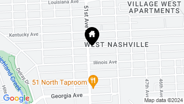 Map of 910 51st Ave N, Nashville TN, 37209