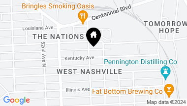 Map of 4810B Kentucky Ave, Nashville TN, 37209