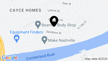 Map of 1021 Davidson St, Nashville TN, 37206