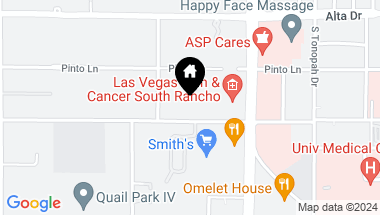 Map of 2426 Palomino Lane, Las Vegas NV, 89107