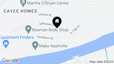 Map of 1117 Ozark St, Nashville TN, 37206