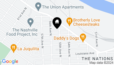 Map of 5502A California Ave, Nashville TN, 37209