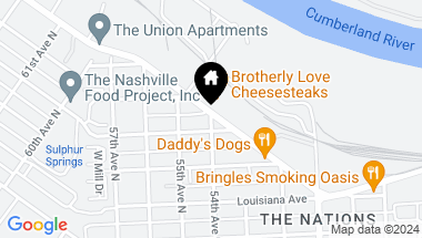 Map of 1638 54th Ave, N Unit: 334, Nashville TN, 37209