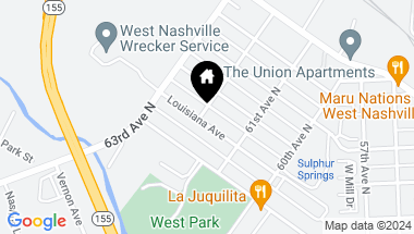 Map of 6118 Louisiana Ave, Nashville TN, 37209