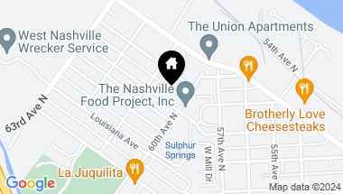 Map of 6006 California Ave Unit: A, Nashville TN, 37209