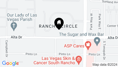 Map of 500 Rancho Circle, Las Vegas NV, 89107