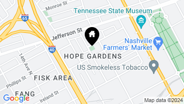 Map of 1000 Warren Street Unit: 104, Nashville TN, 37208