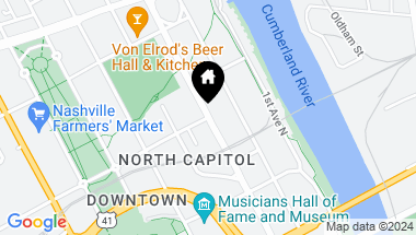 Map of 817 3rd Ave, N Unit: 303, Nashville TN, 37201