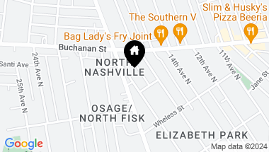 Map of 1730 17th Ave N Unit: C, Nashville TN, 37208