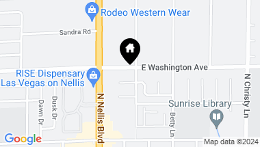 Map of 5187 East Washington Avenue, Las Vegas NV, 89110