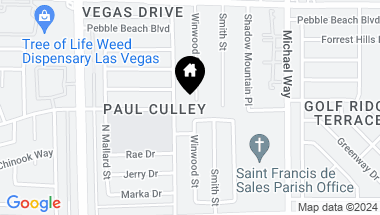 Map of 1301 Winwood Street, Las Vegas NV, 89108