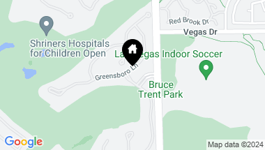 Map of 8833 Greensboro Lane, Las Vegas NV, 89134