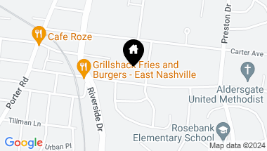 Map of 320 Rosebank Avenue, Nashville TN, 37206