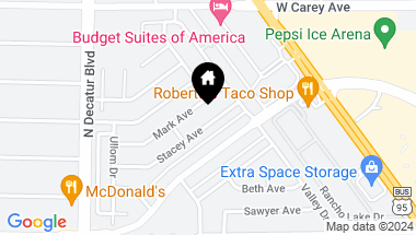 Map of 4404 Stacey Avenue, Las Vegas NV, 89108