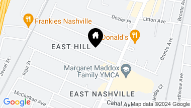 Map of 1011B Delmas Ave, Nashville TN, 37216