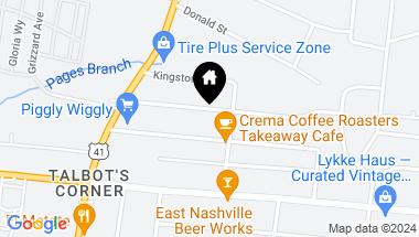 Map of 214 Queen Ave, Nashville TN, 37207