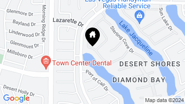 Map of 2829 Summer Lake Drive, Las Vegas NV, 89128
