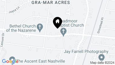 Map of 515 Broadmoor Dr, Nashville TN, 37216