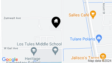 Map of 743 Admiral Avenue, Tulare CA, 93274
