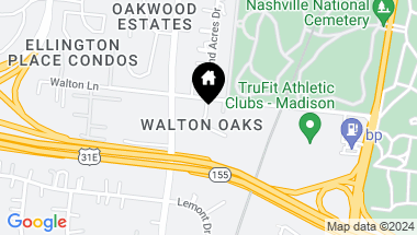 Map of 1405 Walton Oak Dr, Madison TN, 37115