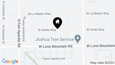 Map of W Verde Way, Las Vegas NV, 89155