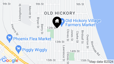 Map of 1202 Hadley Ave, Old Hickory TN, 37138
