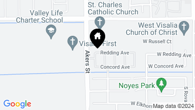 Map of 3922 S Avocado Street, Visalia CA, 93277