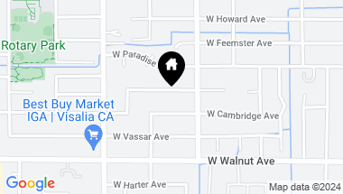 Map of 1005 W Priceton Avenue, Visalia CA, 93277