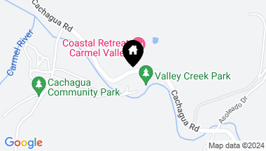 Map of 18820 Cachagua RD, CARMEL VALLEY CA, 93924