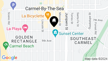 Map of 0 SW Corner of San Carlos & 8th AVE, CARMEL CA, 93921