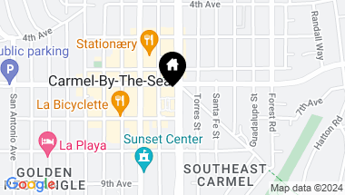 Map of 0 Casanova 3 SW of 10th Avenue, Carmel CA, 93921