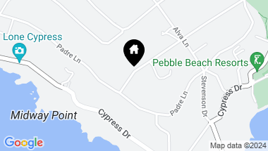 Map of 1451 Ondulado RD, PEBBLE BEACH CA, 93953