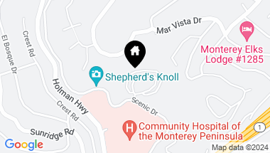 Map of 20 Shepherd's Knoll, Pebble Beach CA, 93953
