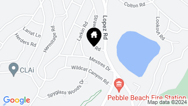 Map of 3076 Strawberry Hill RD, PEBBLE BEACH CA, 93953