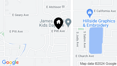Map of 5566 E Pitt Avenue, Fresno CA, 93727