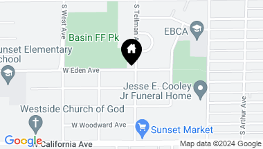 Map of 1718 S Teliman Avenue, Fresno CA, 93706
