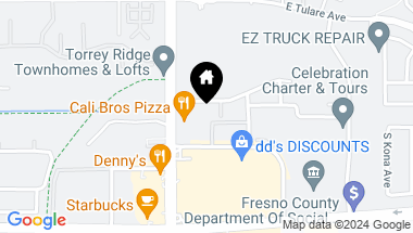 Map of 405 S Clovis Avenue, Fresno CA, 93727