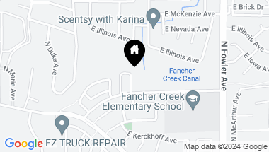 Map of 152 N Purdue Avenue, Fresno CA, 93727