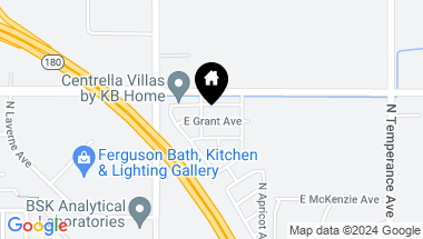 Map of 6624 E. Grant Ave., Fresno CA, 93727