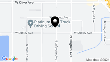 Map of 2306 W Dudley Avenue, Fresno CA, 93728
