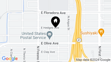 Map of 2702 E Hedges Avenue, Fresno CA, 93703
